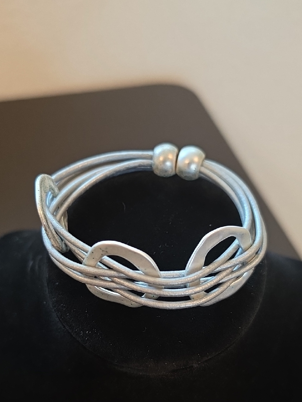 Silver Twist Multi-Strand Women's Bracelet